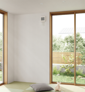 ﾌｨﾙﾀｰ付上桟一体換気窓_未使用時 ｸﾘｴﾗｽｸP