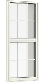 ｻｰﾓｽⅡ-H_上げ下げ窓障子均等ﾀｲﾌﾟ_格子入り ｽﾀﾝﾀﾞｰﾄﾞﾀｲﾌﾟ ﾌﾟﾚｼｬｽﾎﾜｲﾄP