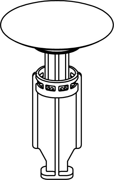 ポップアップ式排水金具用(ワイヤータイプ・呼び径32mm)_着脱排水栓(ヘアキャッチャー付)